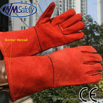 NMSAFETY Aramid Fibers Volllederschweißhandschuhe